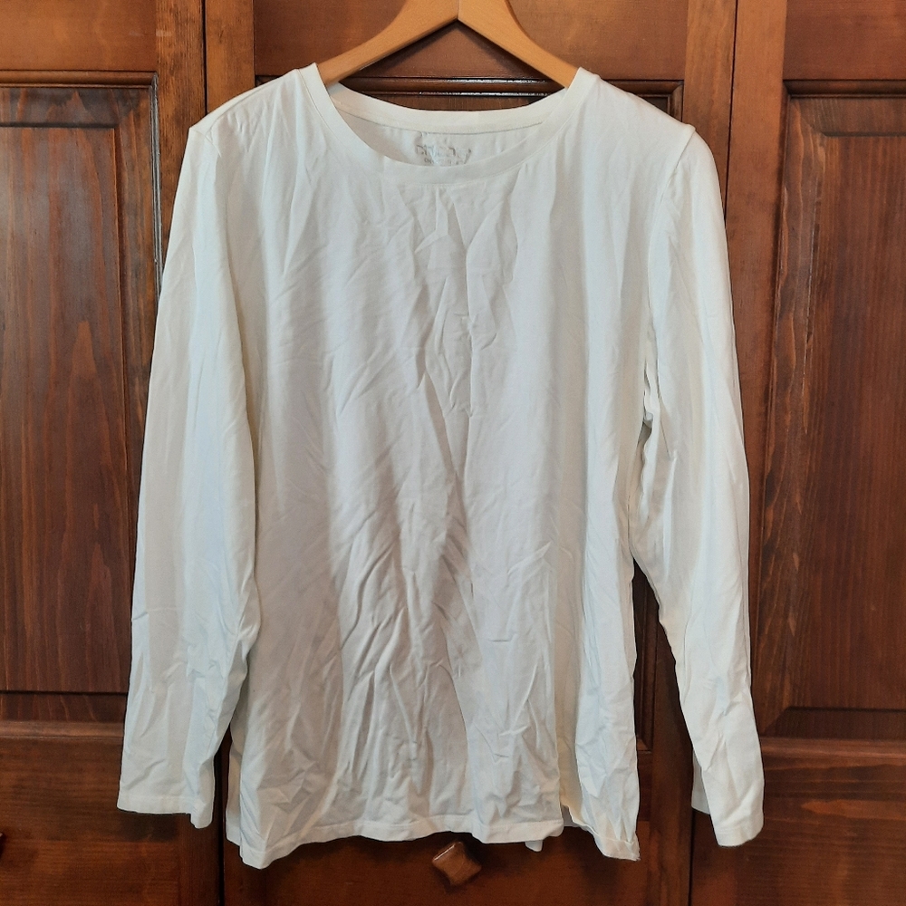 Chico's Bundle Basic White Long Sleeve Black Shor… - image 5